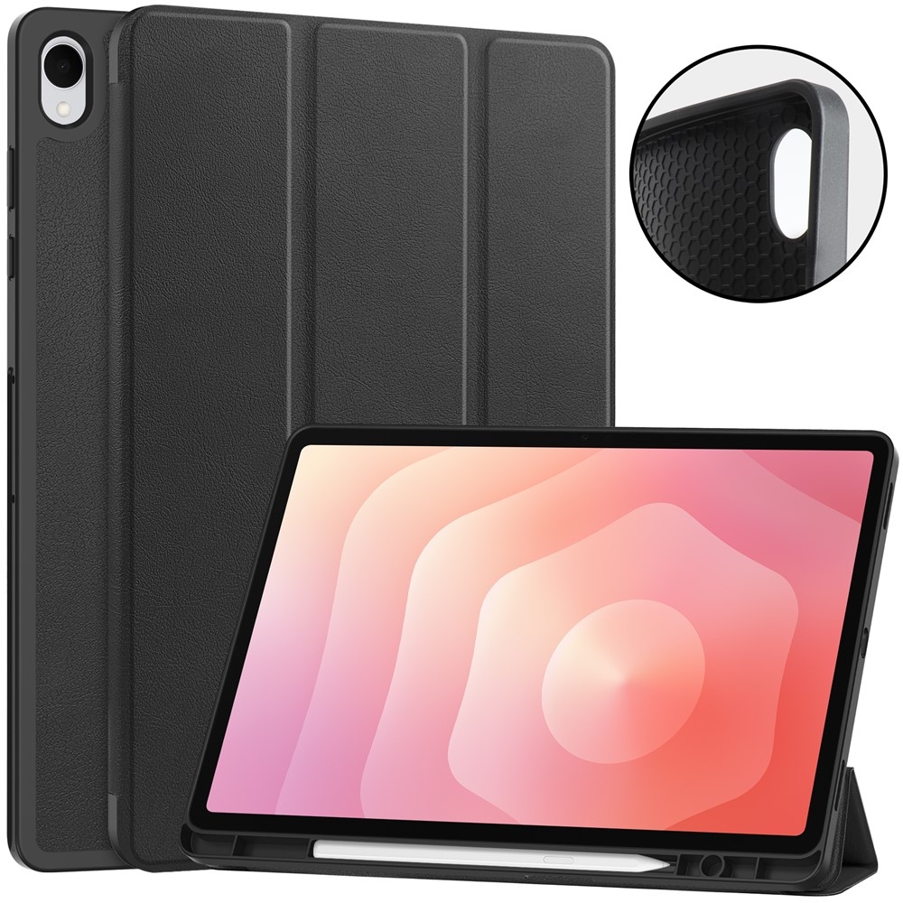 Cases chytré zatváracie púzdro na Samsung Galaxy Tab S12+ - čierne