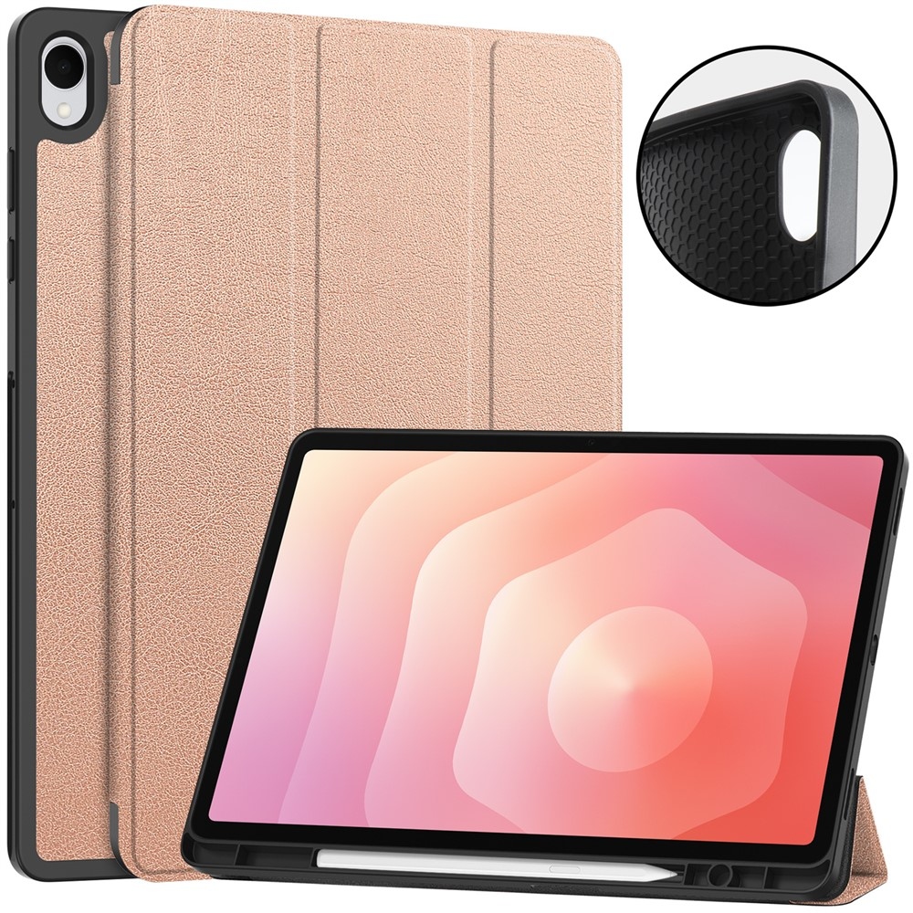 Cases chytré zatváracie púzdro na Samsung Galaxy Tab S12+ - ružovozlaté