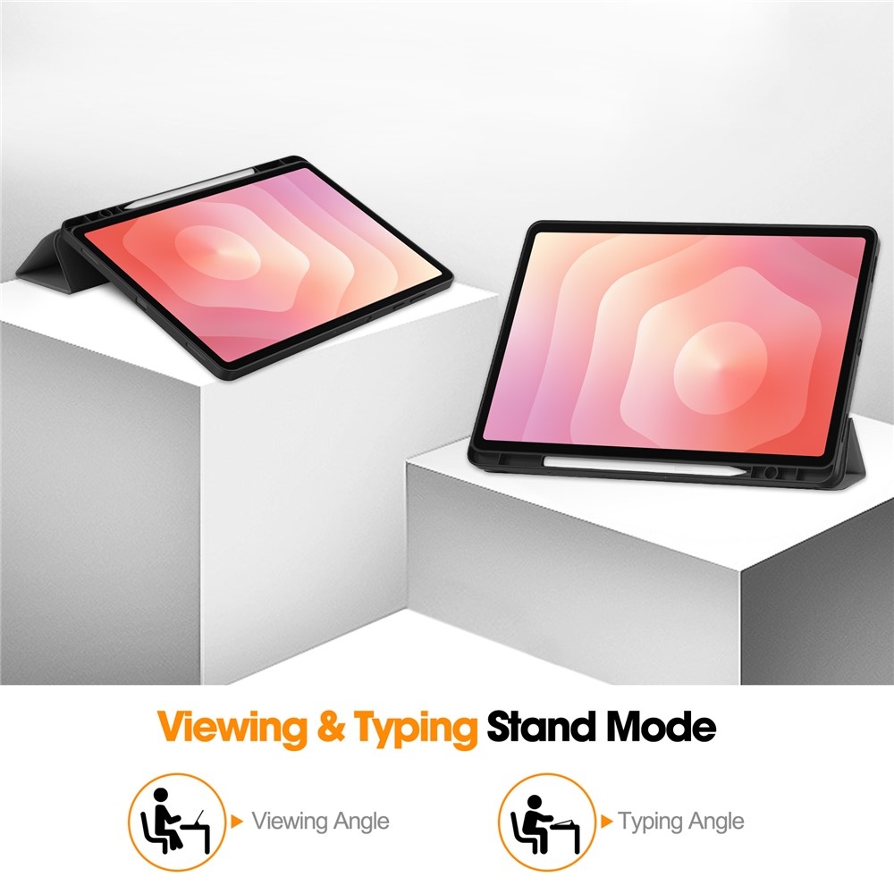 Cases chytré zatváracie púzdro na Samsung Galaxy Tab S12+ - šedé