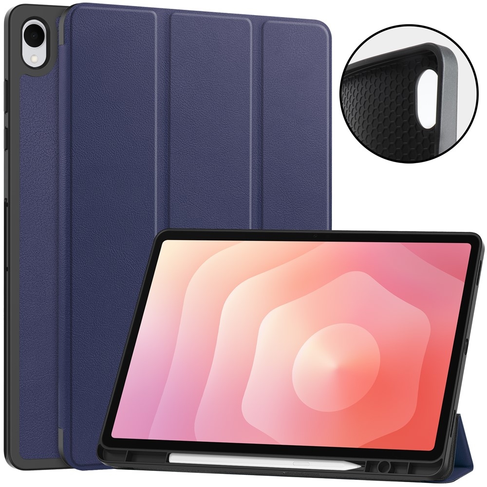 Cases chytré zatváracie púzdro na Samsung Galaxy Tab S12+ - tmavomodré