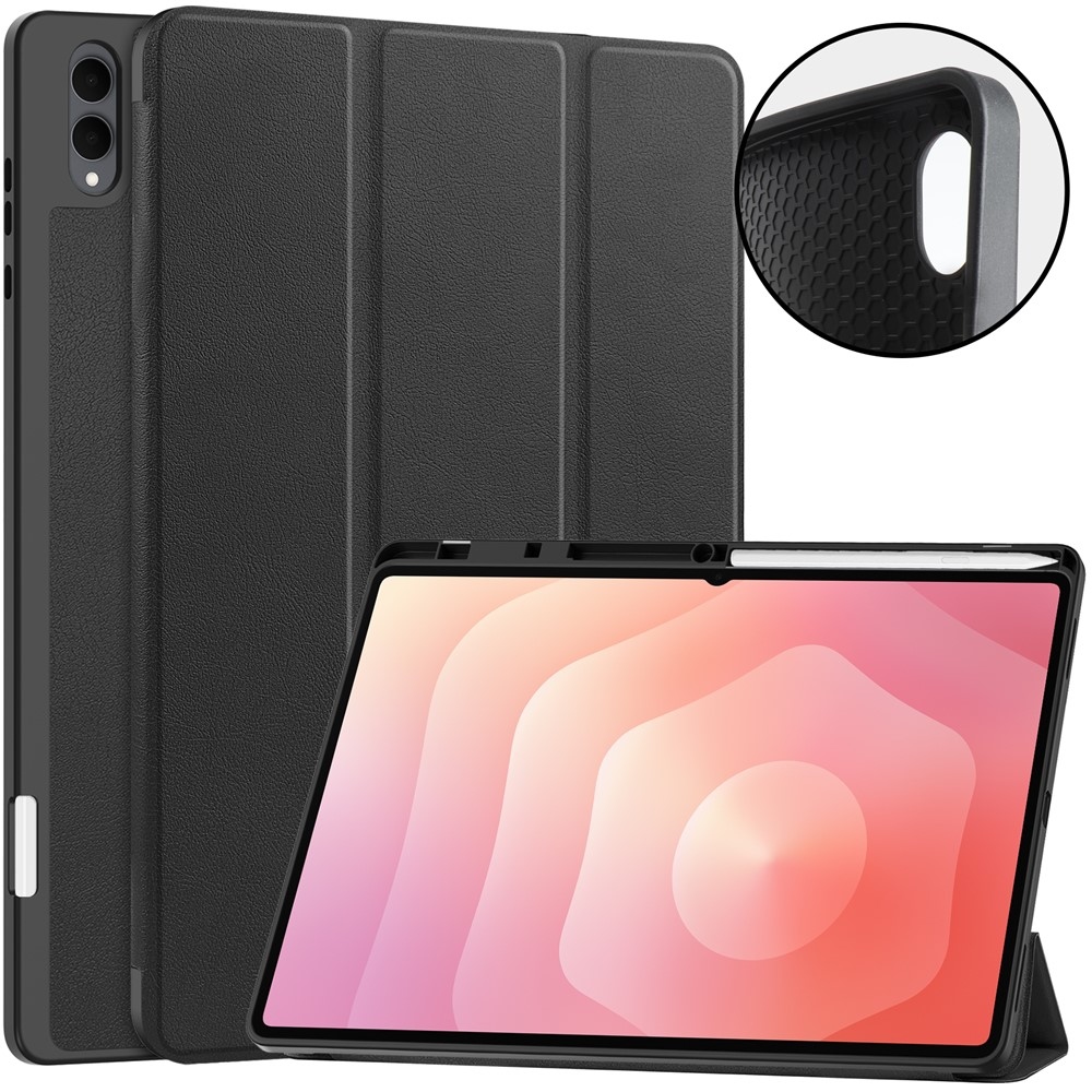 Cases chytré zatváracie púzdro na Samsung Galaxy Tab S12 Ultra - černé