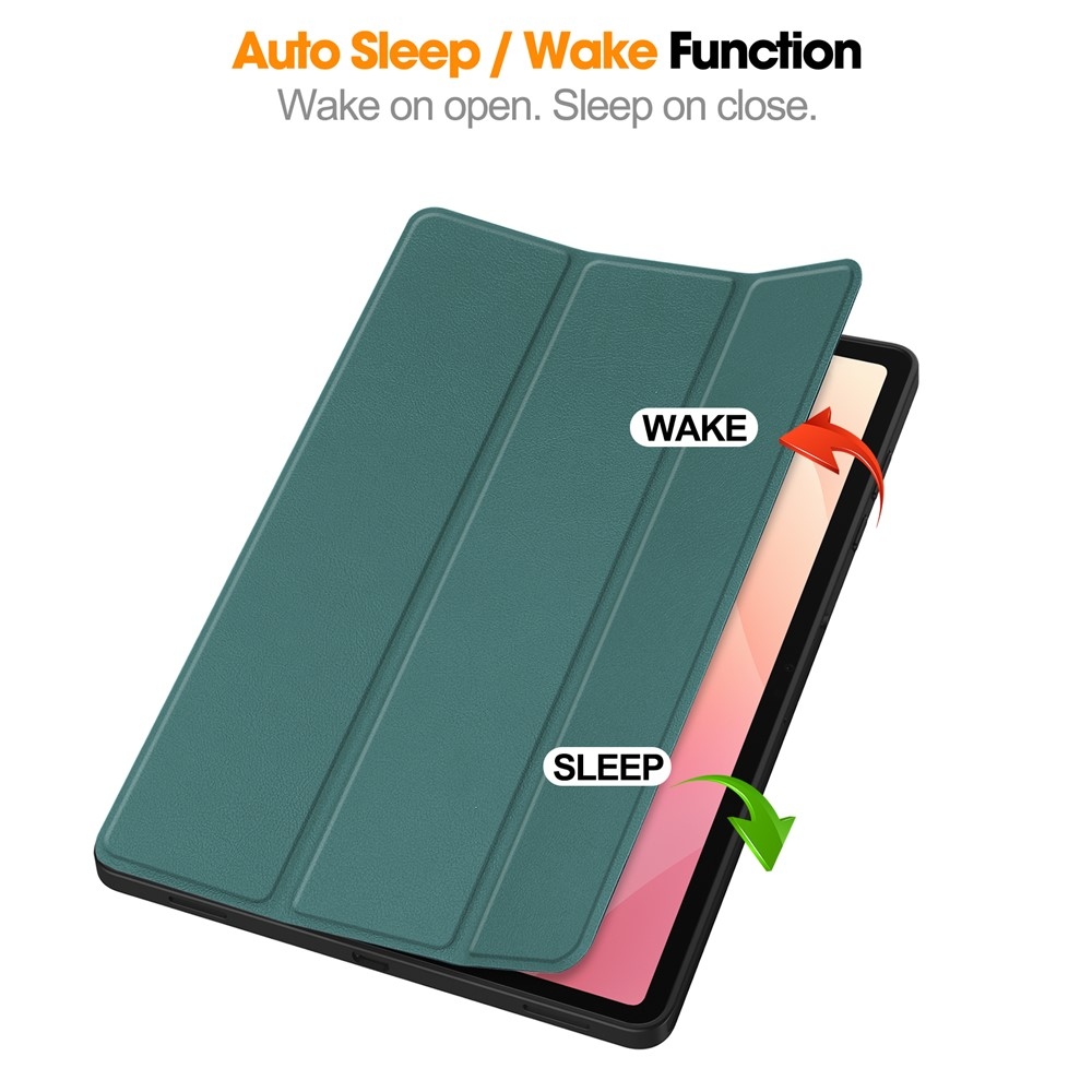 Cases chytré zatváracie púzdro na Samsung Galaxy Tab S12+ - zelené