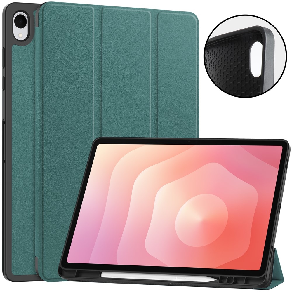 Cases chytré zatváracie púzdro na Samsung Galaxy Tab S12+ - zelené