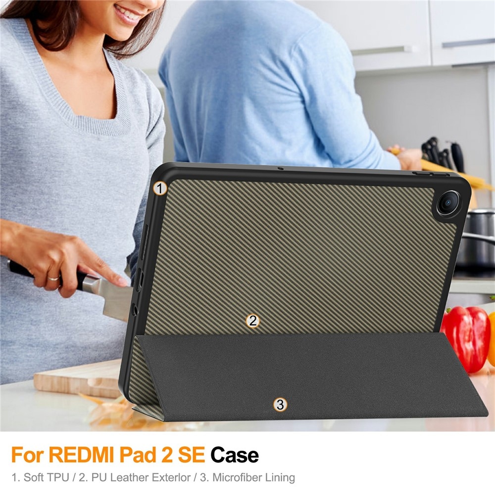 Cases chytré zatváracie púzdro na Xiaomi Redmi Pad 2 9.7 - hnedé