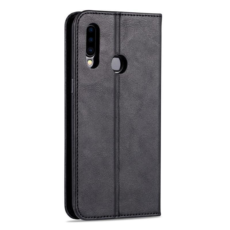 Cases PU kožené peněženkové puzdro na mobil Samsung Galaxy A20s - čierne