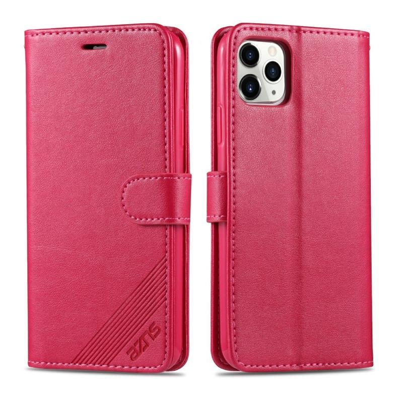 Cases PU kožené peněženkové puzdro pre mobilný telefón iPhone 12 Pro / 12 - rose