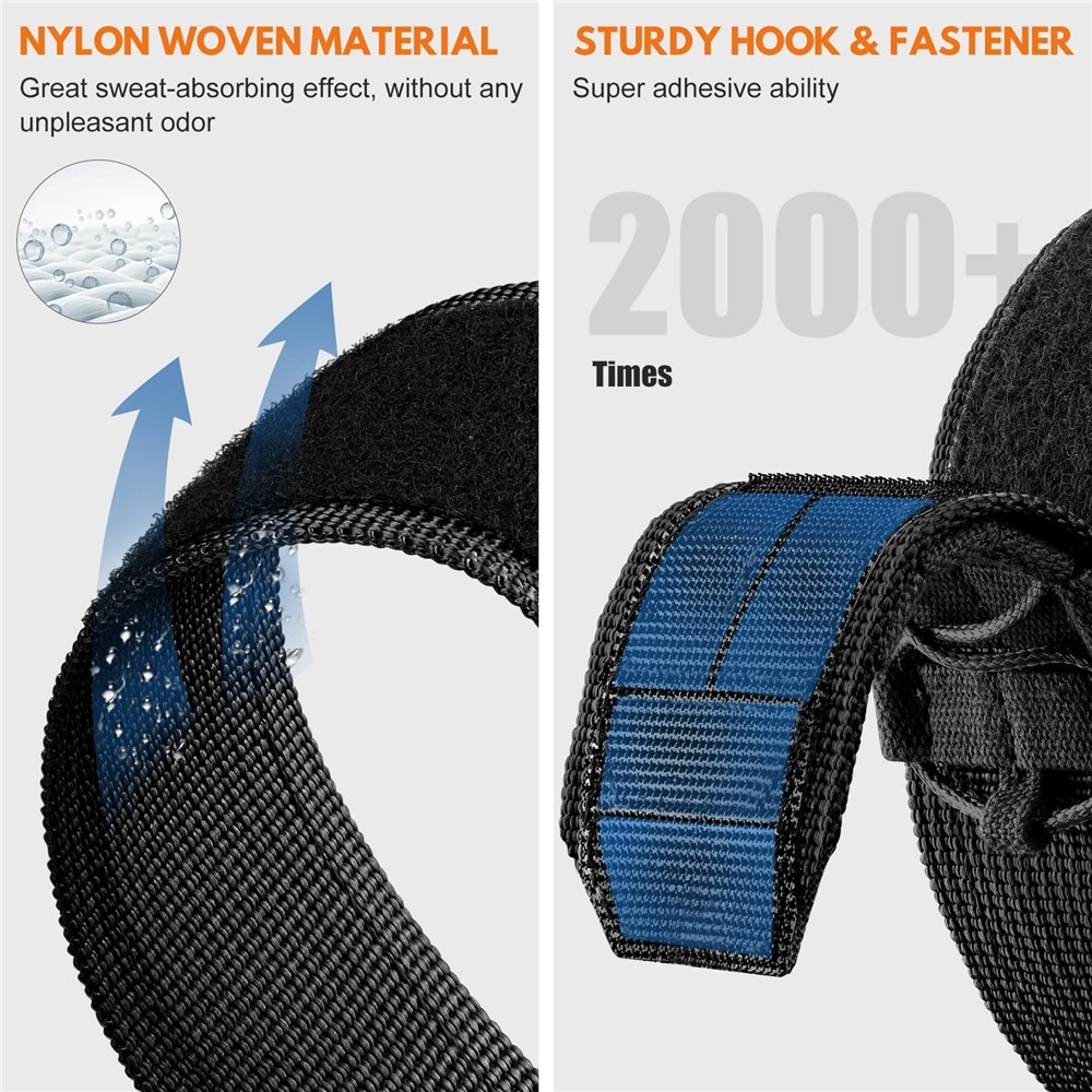 Casual nylonový remienok na Samsung Galaxy Watch9 40mm/44mm/Watch8 44mm/40mm/Watch8 Classic 46mm - oranžový