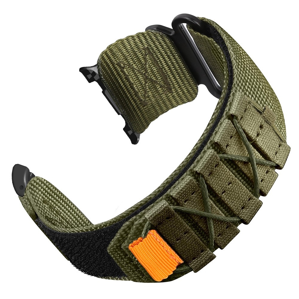 Casual nylonový remienok na Samsung Galaxy Watch9 40mm/44mm/Watch8 44mm/40mm/Watch8 Classic 46mm - zelený