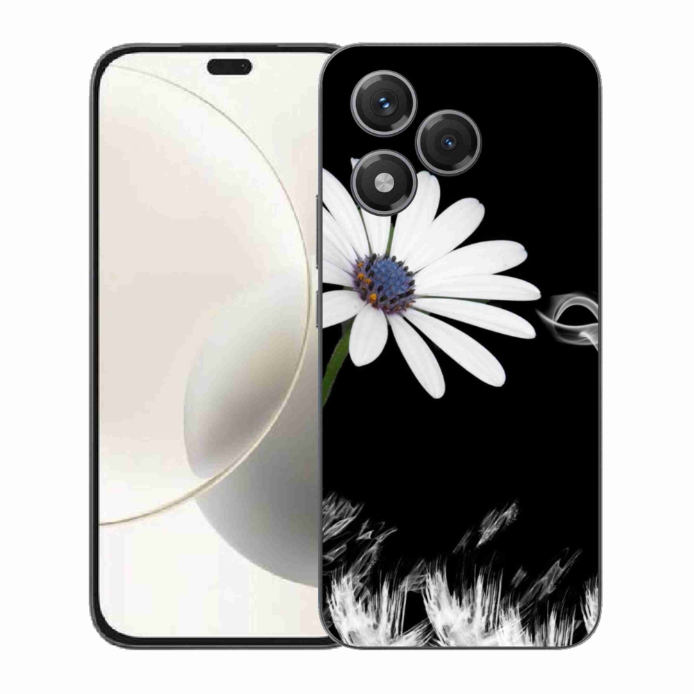 Gélový kryt mmCase na Honor 400 Lite - biela kvetina