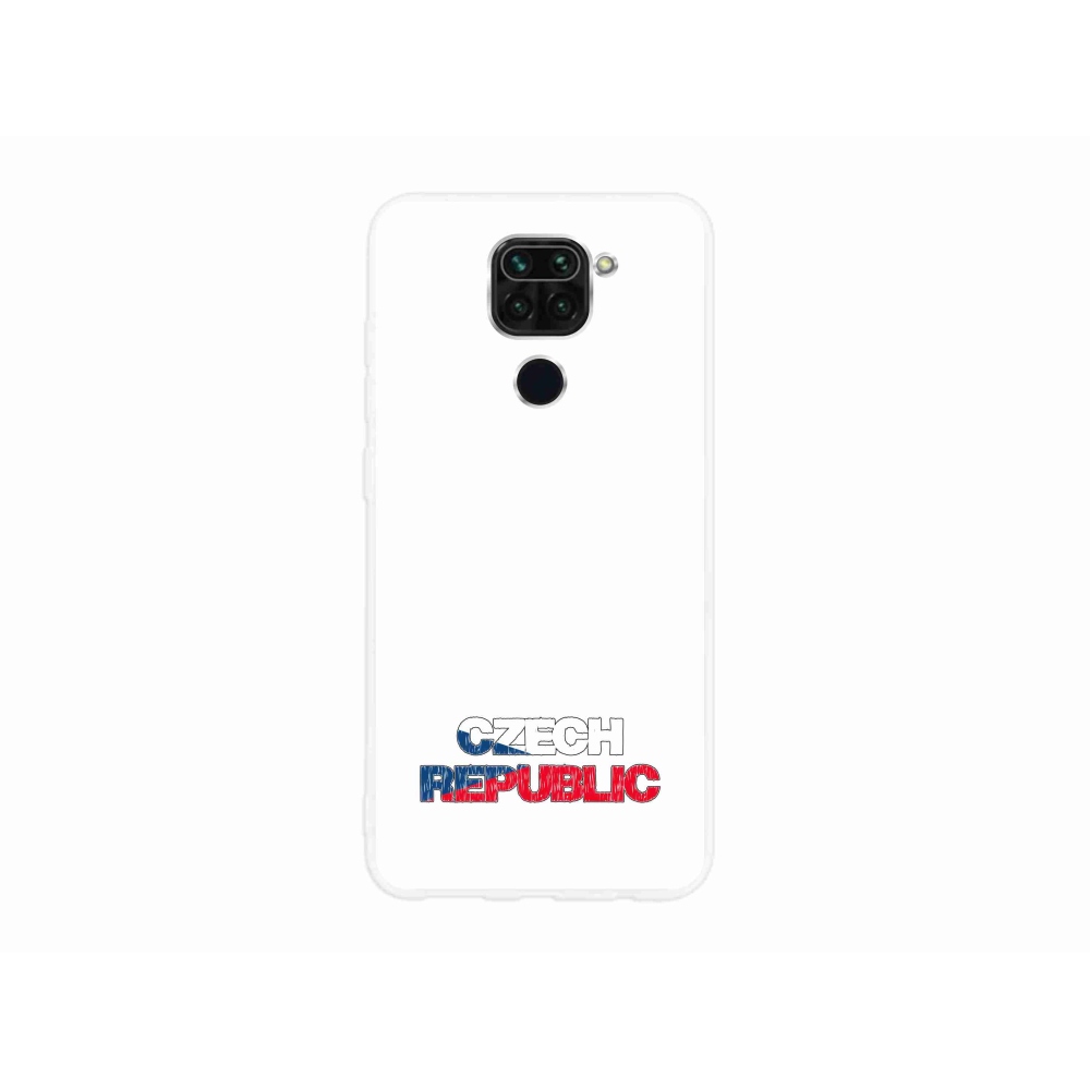 Gélový kryt mmCase na Xiaomi Redmi Note 9 - Czech Republic biele pozadie