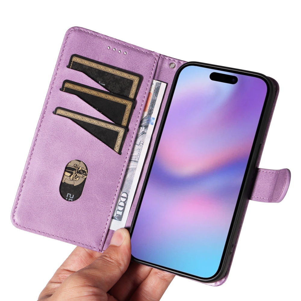 T-Shape knižkové púzdro na iPhone 17 - svetlofialové