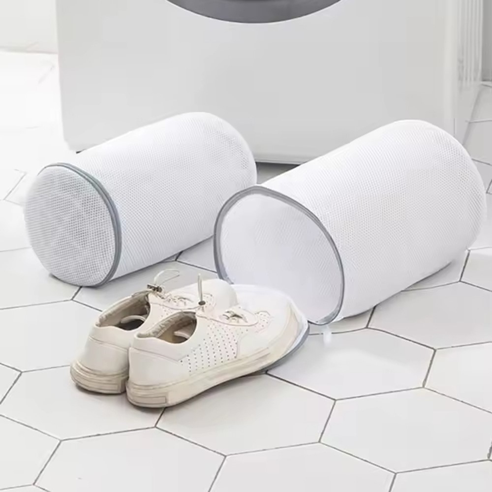 Sieťovaný prací vak na obuv so zipsom - veľkosť L