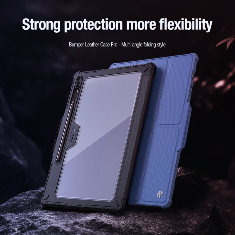 Nillkin Bumper PRO Protective Stand Case Multi-angle pre Samsung Galaxy Tab S9 Ultra Black