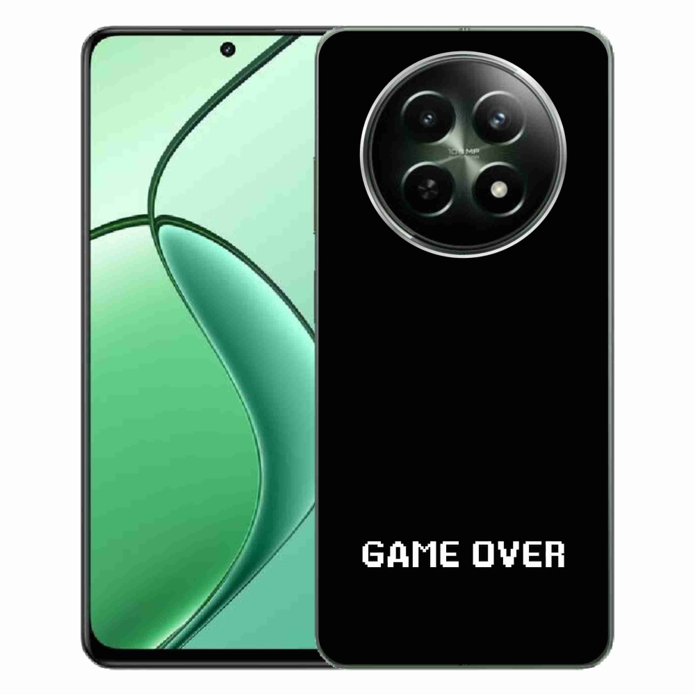 Gélový kryt mmCase na Realme 12 5G/12x 5G - game over čierne pozadie