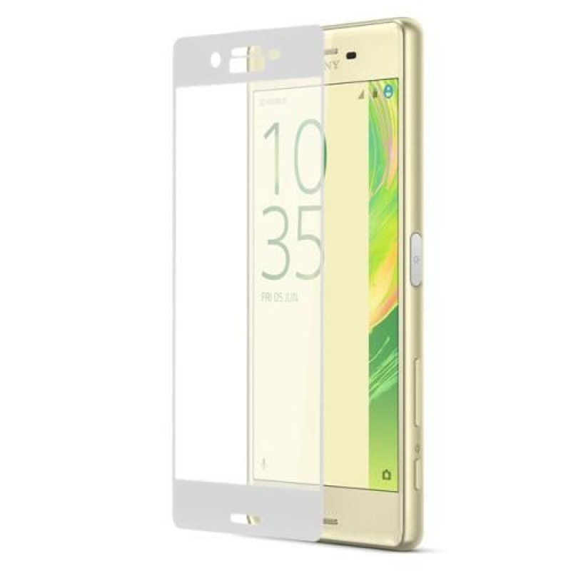 CCX celoplošné tvrdené sklo na Sony Xperia X - biele