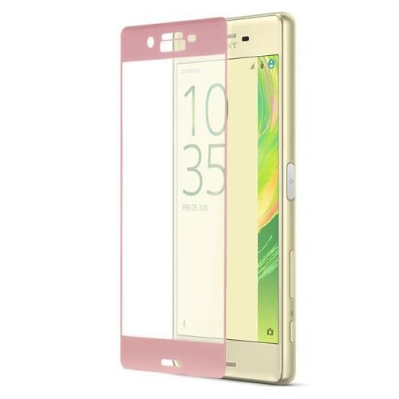 CCX celoplošné tvrdené sklo na Sony Xperia X - rosegold