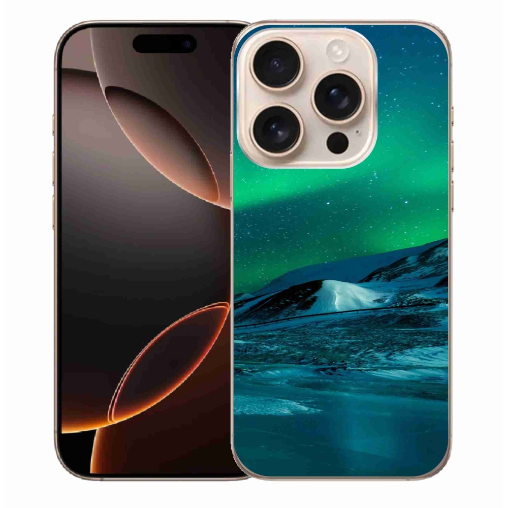 Gélový kryt mmCase na iPhone 16 Pro Max - polárna žiara