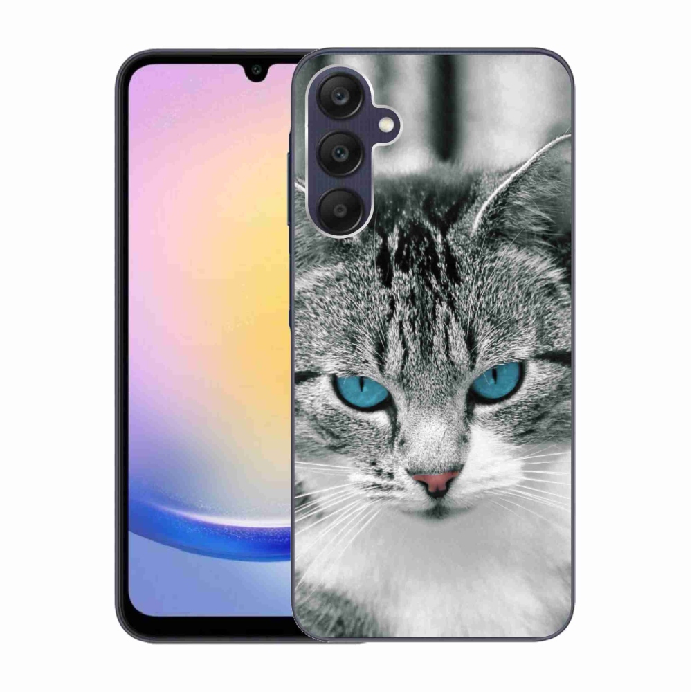 Gélový kryt mmCase na Samsung Galaxy A25 5G - mačacie pohľad 1