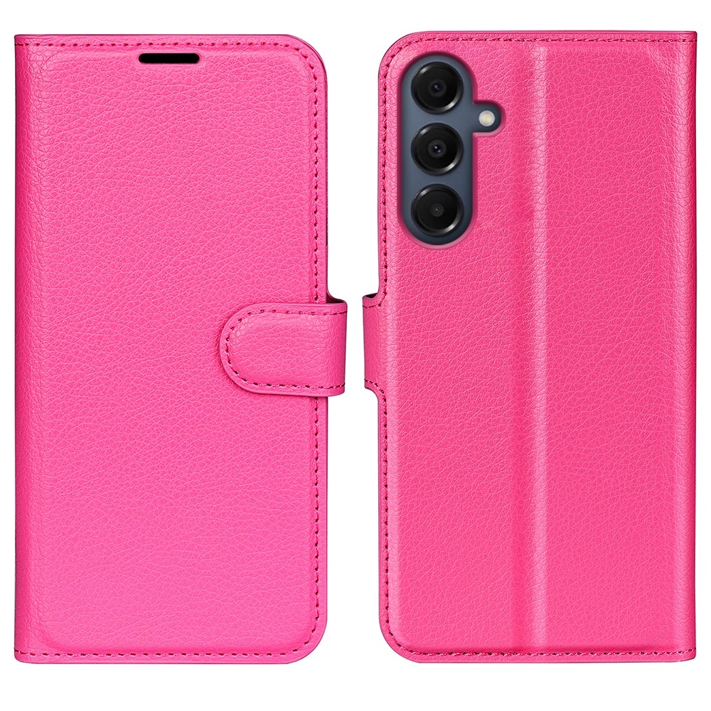 Litchi knižkové púzdro na Samsung Galaxy A17 5G - rose