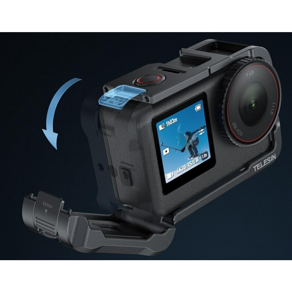 TELESIN hliníkový ochranný rám pre DJI Osmo Action 6