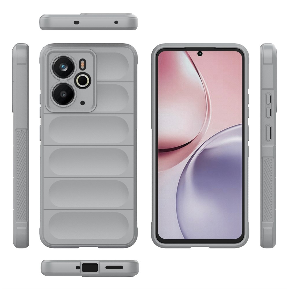 Rugg odolný gélový obal na Realme 14 5G - šedý