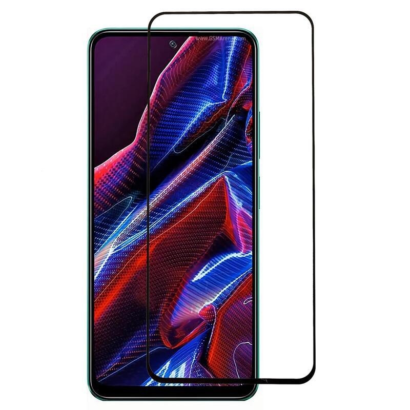 Celoplošné sklo na Xiaomi Redmi Note 12 5G/Poco X5 5G - čierne