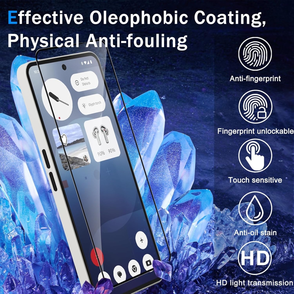 Celoplošné tvrdené sklo na mobil Nothing Phone (4a)