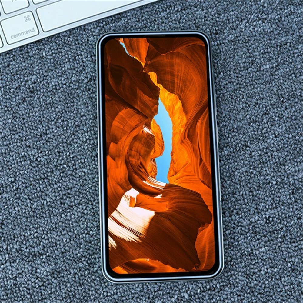 Celoplošné tvrdené sklo na mobil Vivo X300 5G - biely rámček