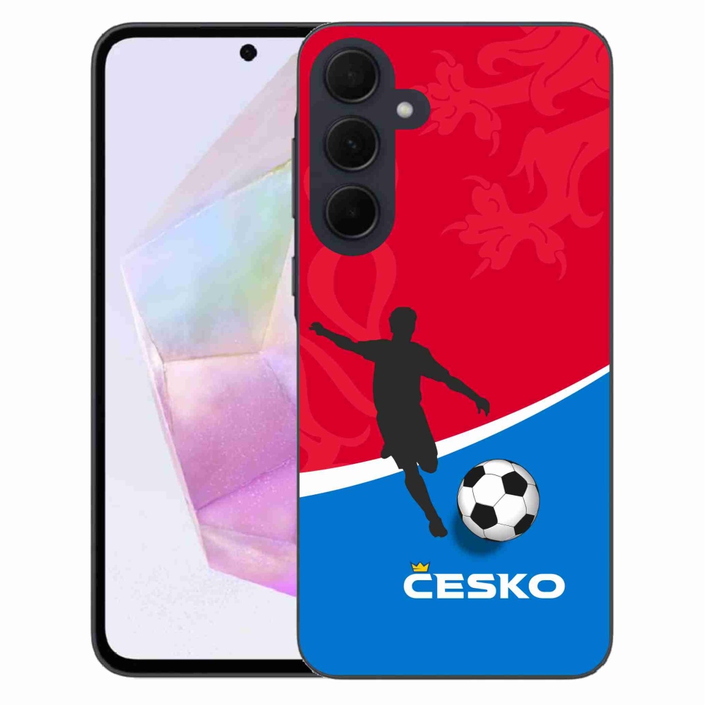 Gélový kryt mmCase na Samsung Galaxy A35 5G - futbal Česko