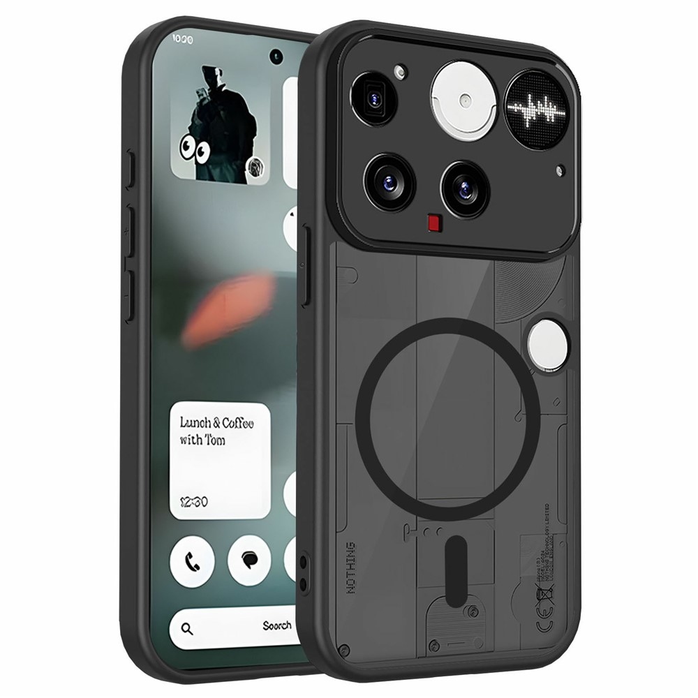 Čierny matný odolný kryt s MagSafe na Nothing Phone (3) 5G