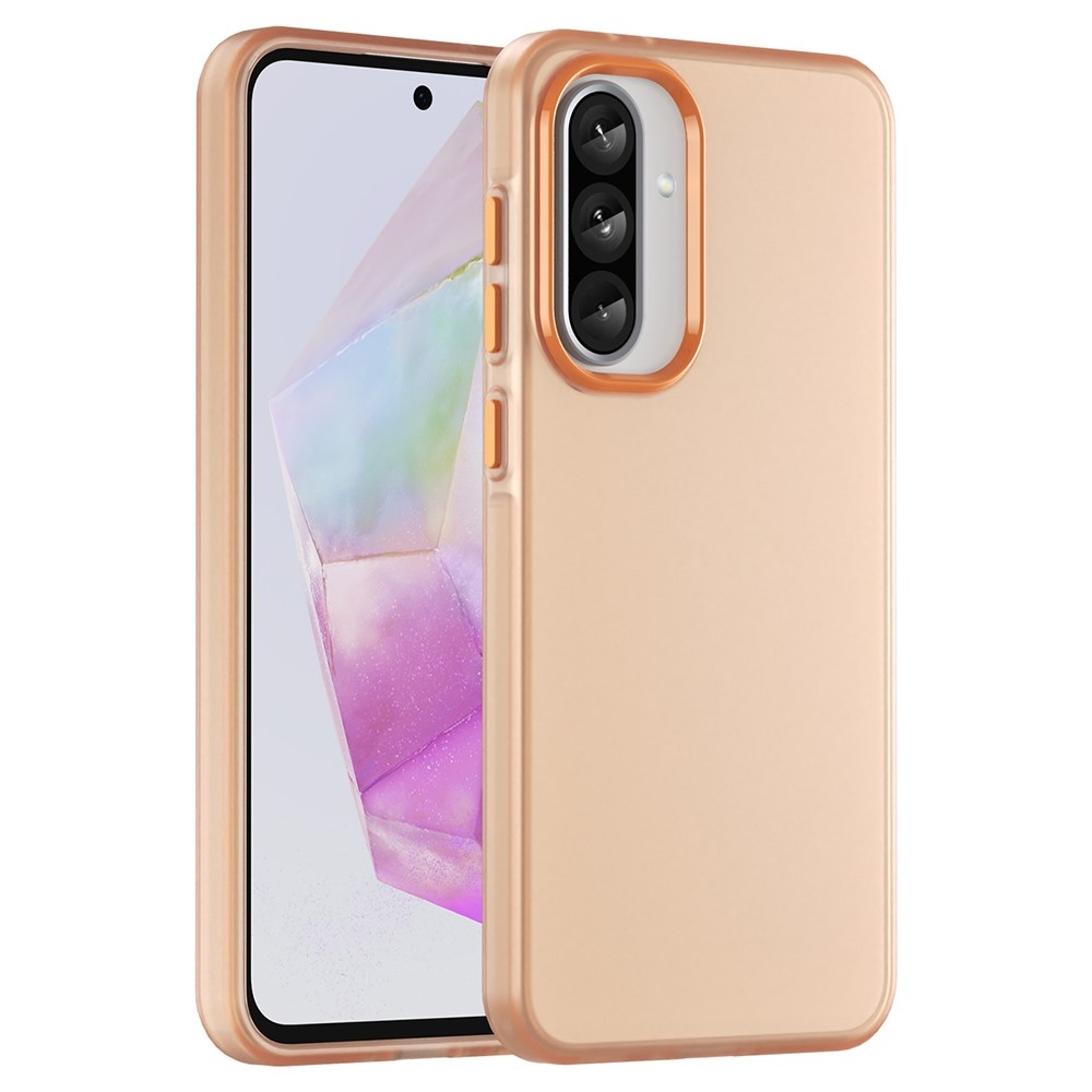 Candys matný gélový obal na Samsung Galaxy A36 5G/A56 5G - oranžový