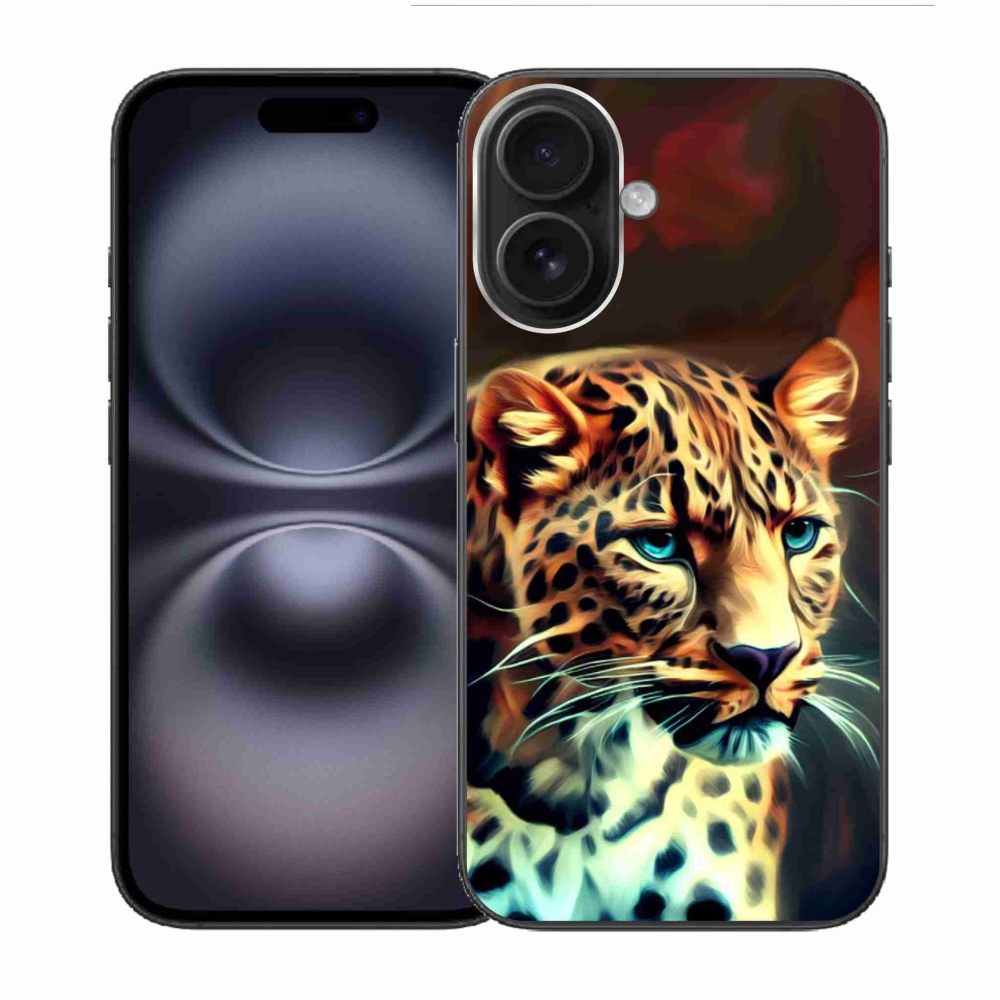 Gélový kryt mmCase na iPhone 16 - leopard