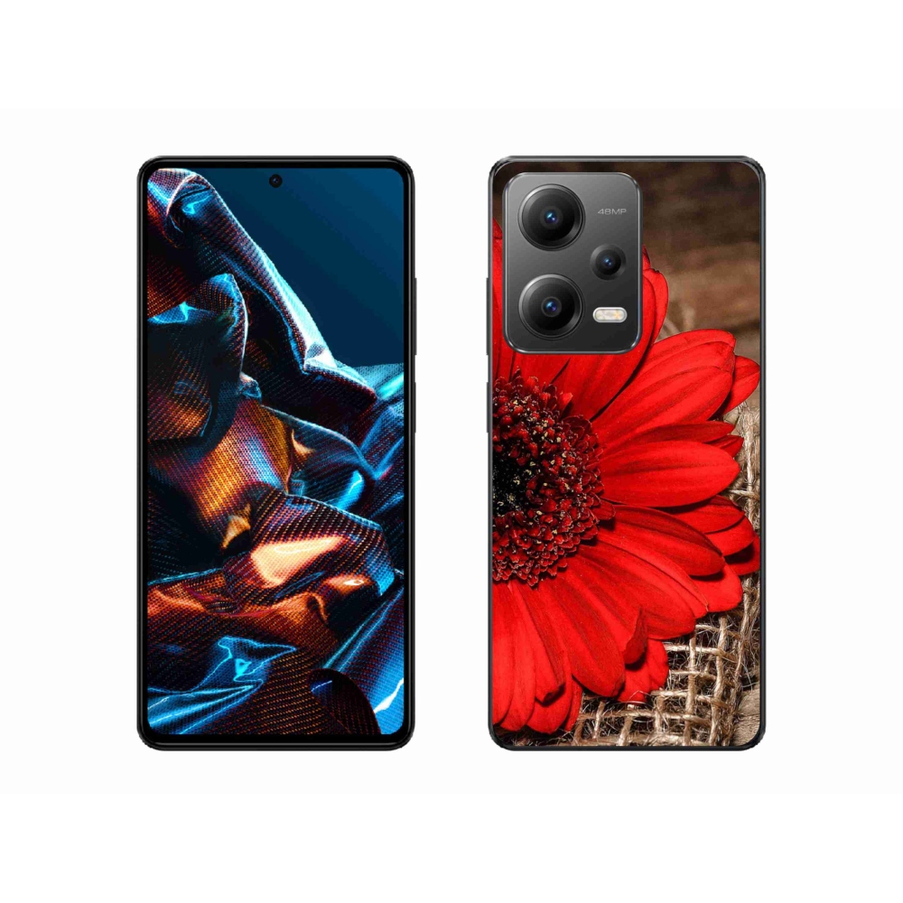 Gélový kryt mmCase na mobil Xiaomi Redmi Note 12 Pro 5G - gerbera