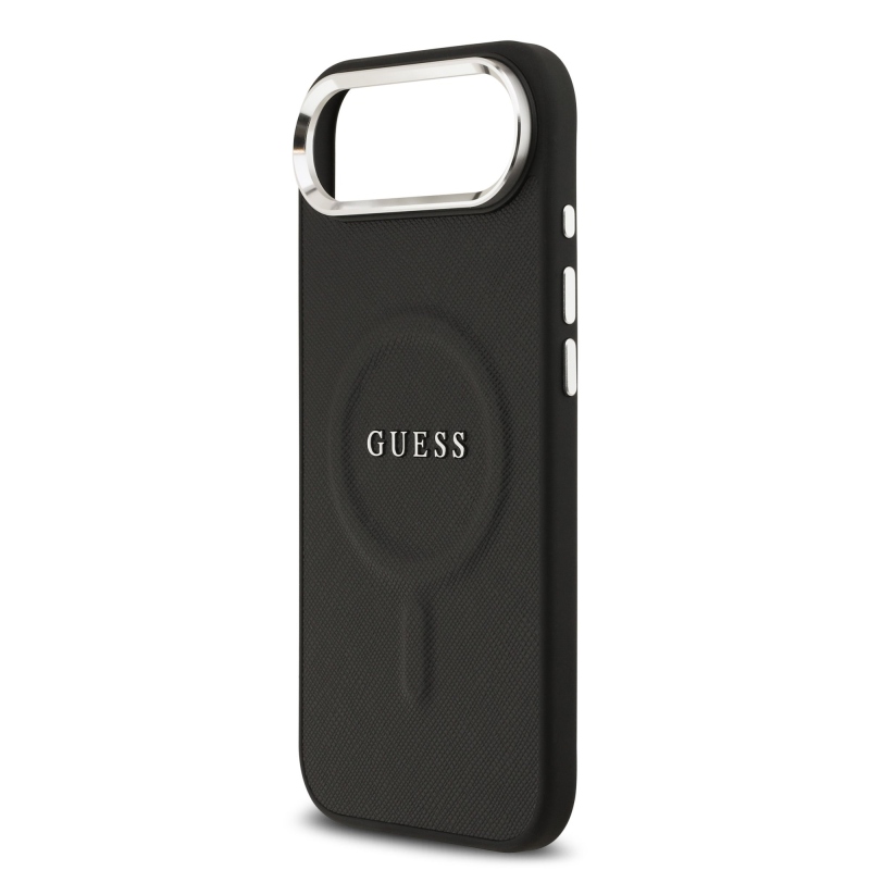Guess PU Saffiano MagSafe zadný kryt pre iPhone Air Black