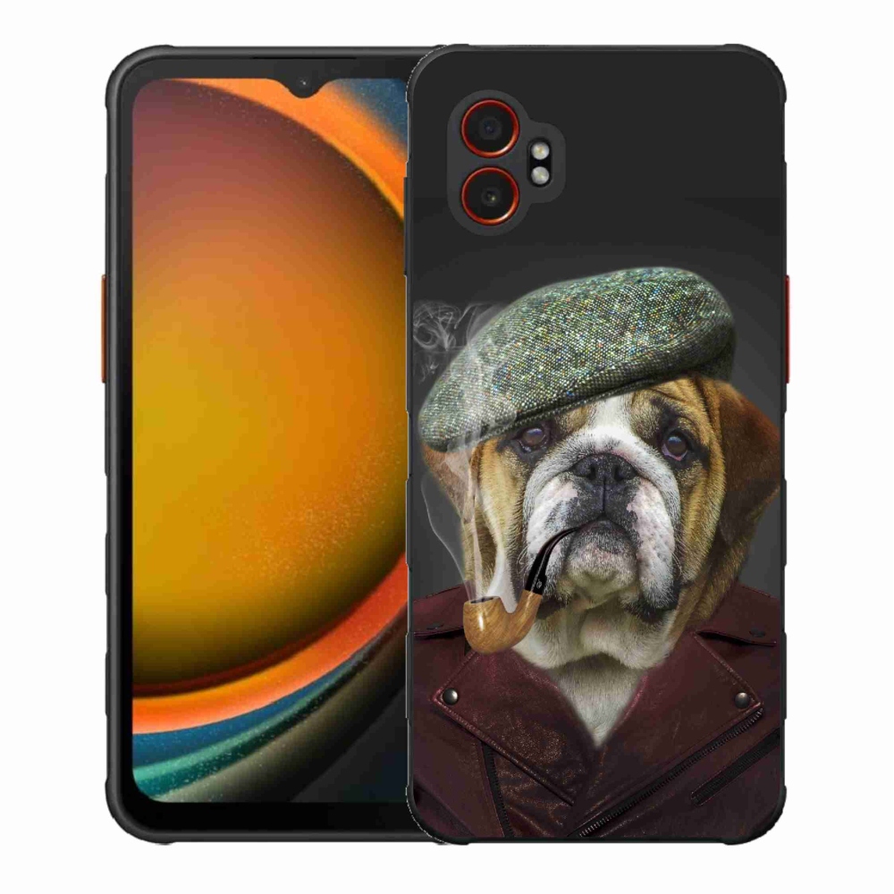 Gélový kryt mmCase na Samsung Galaxy Xcover 7 Pro - pes s fajkou