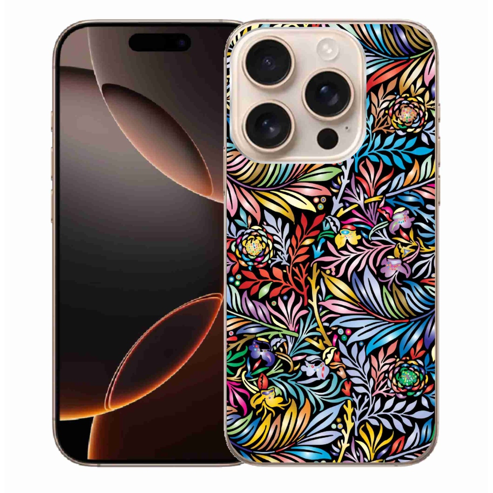 Gélový kryt mmCase na iPhone 16 Pro Max - kvety 5