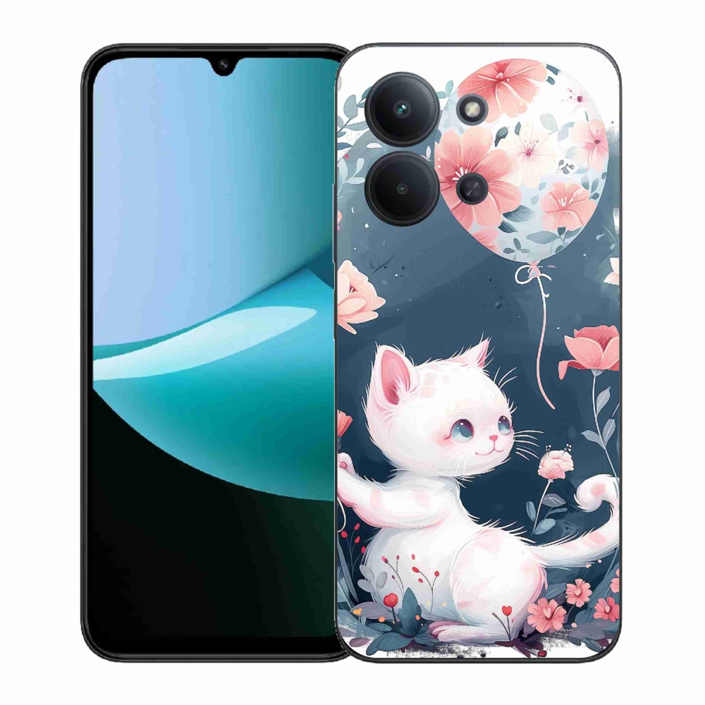 Gélový kryt mmCase na Xiaomi Redmi 15C 4G (171mm)/Poco C85 4G (171mm) - mačiatko s balónikom