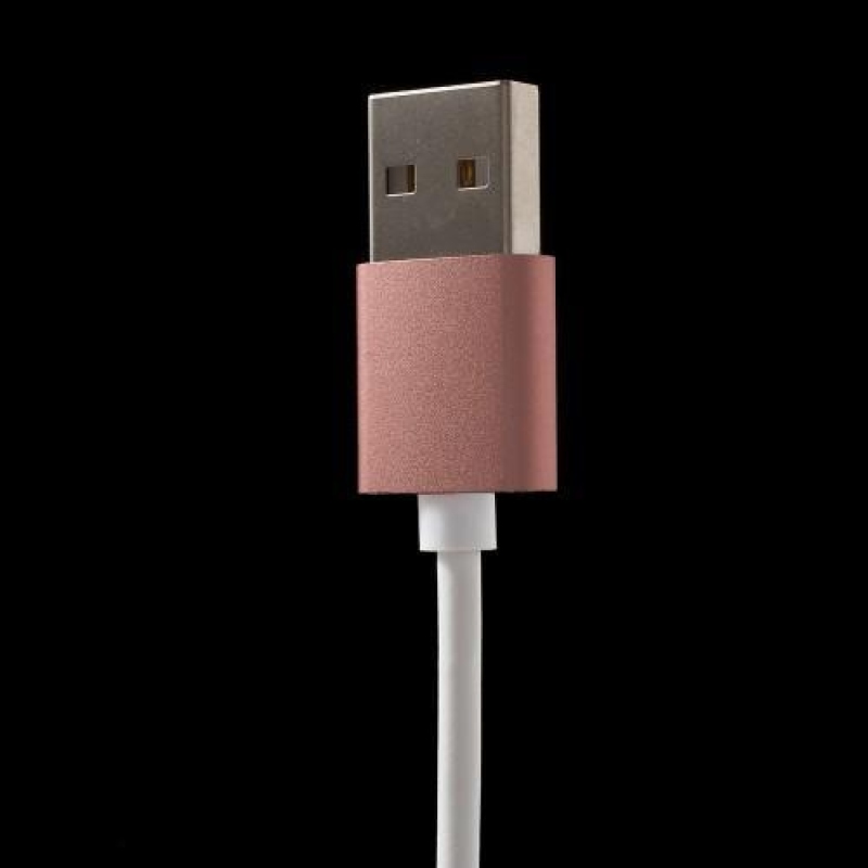 Charger micro USB kabel s magnetickým uchytením - 1m - ružovozlatý