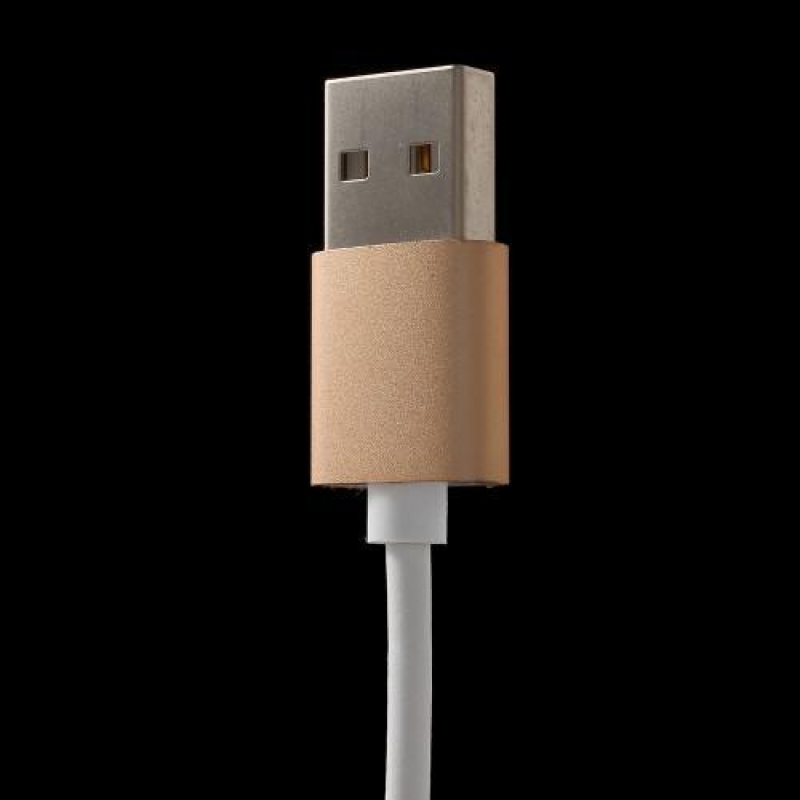 Charger micro USB kabel s magnetickým uchytením - 1m - zlatý