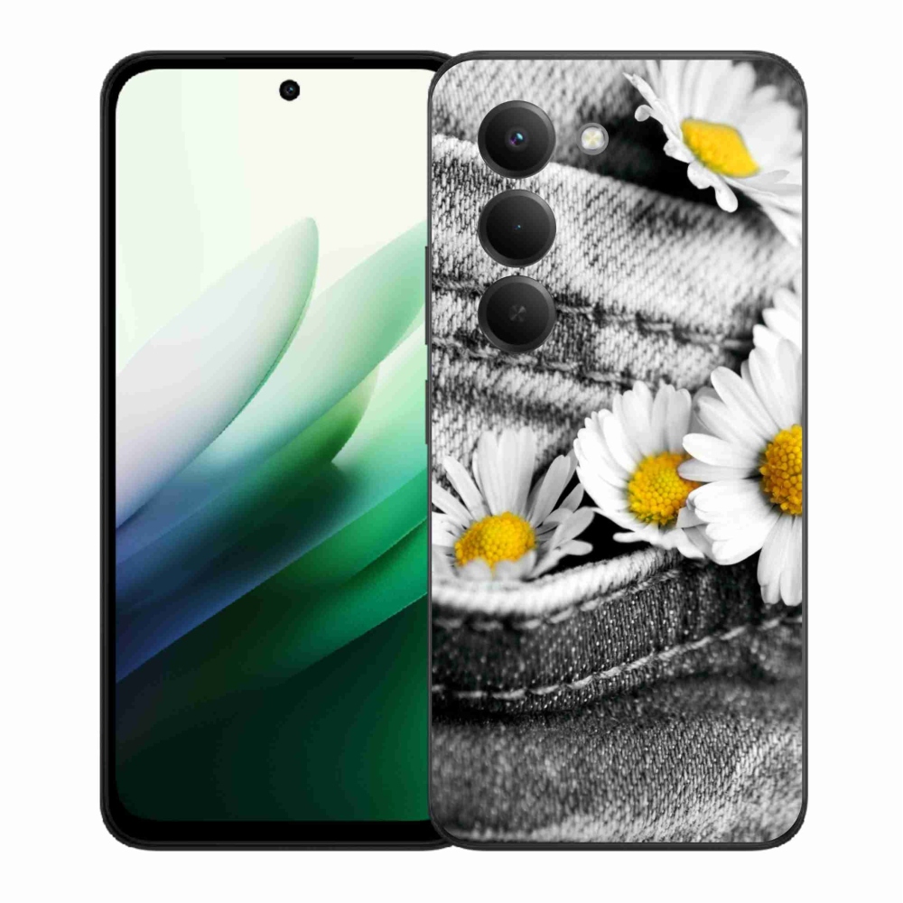 Gélový kryt mmCase na Xiaomi Redmi 15 5G (169mm) - margaréty
