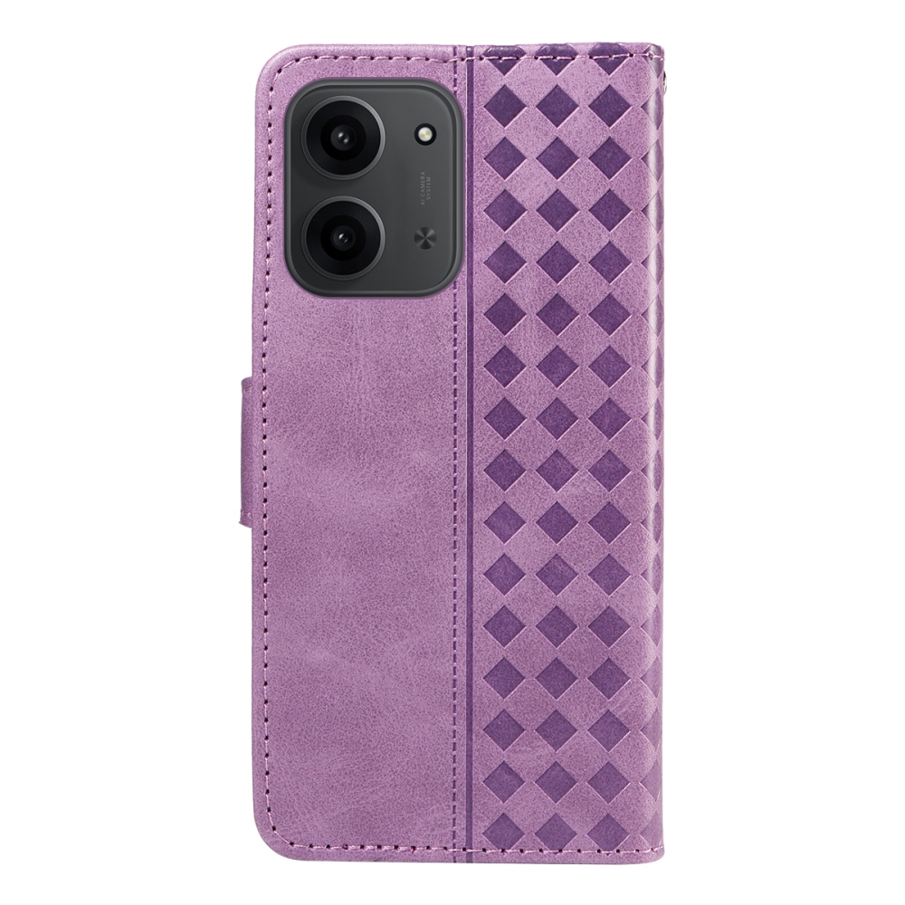 Grids knižkové púzdro na Xiaomi Redmi 15C 4G/5G (173mm) - svetlofialové