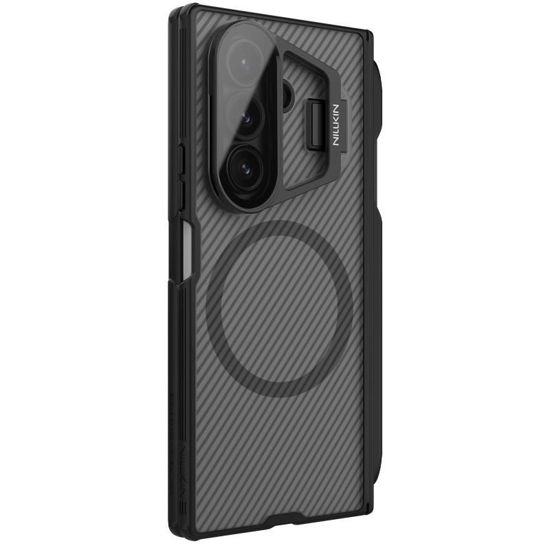 Nillkin CamShield Prop Magnetic Pen Slot Zadný kryt pre Samsung Galaxy Z Fold 7 Transparent Black