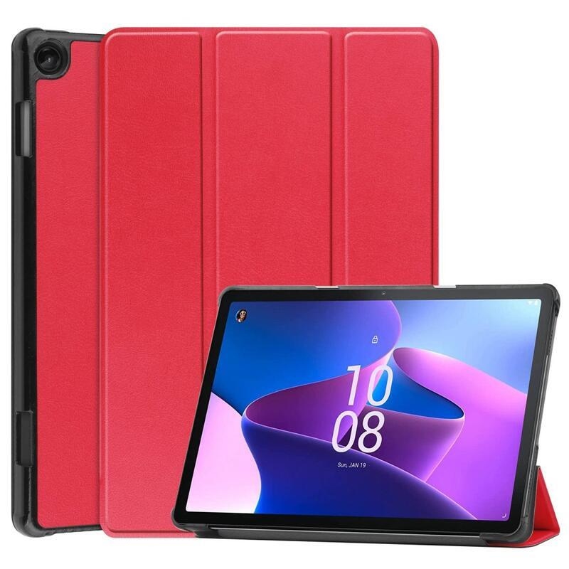 Chytré polohovacie puzdro na Lenovo Tab M10 (3.Gen) - červené