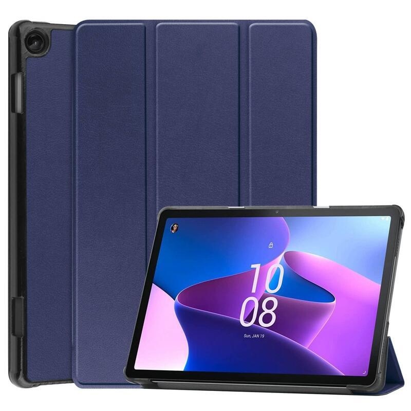 Chytré polohovacie púzdro na Lenovo Tab M10 (3.Gen) - tmavomodré