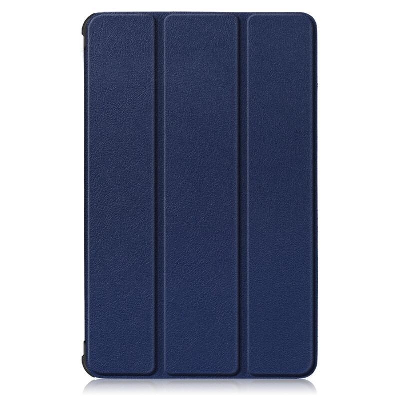 Chytré polohovacie PU kožené púzdro na tablet Lenovo Tab M10 FHD Plus - modré