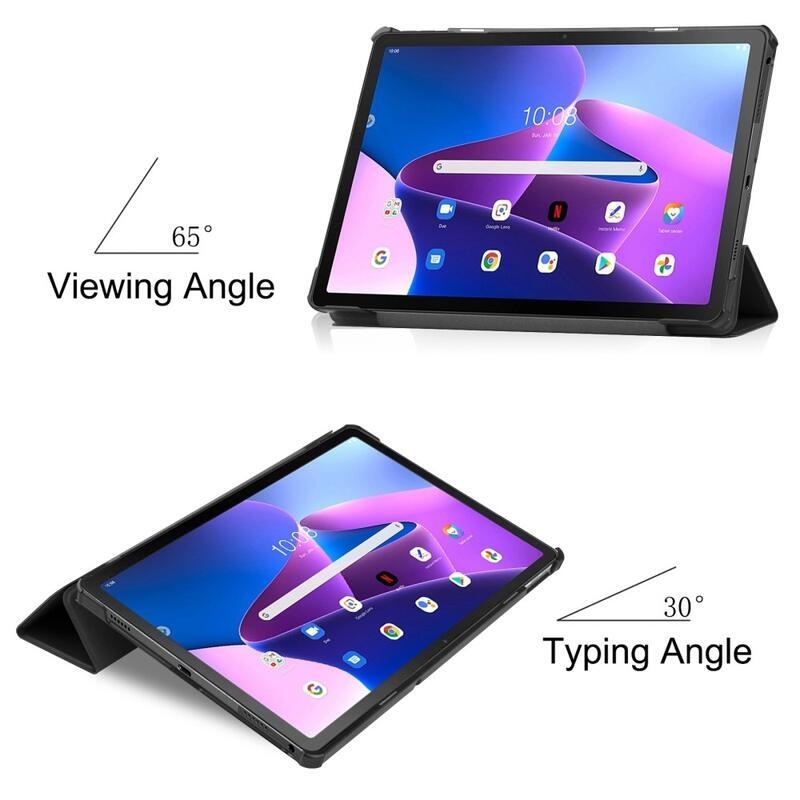 Chytré polohovateľné púzdro na Lenovo Tab M10 Plus (3. Gen) - čierne