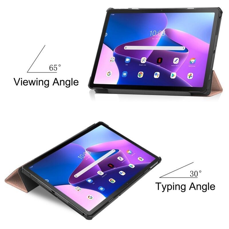 Chytré polohovateľné púzdro na Lenovo Tab M10 Plus (3. Gen) - ružovozlaté