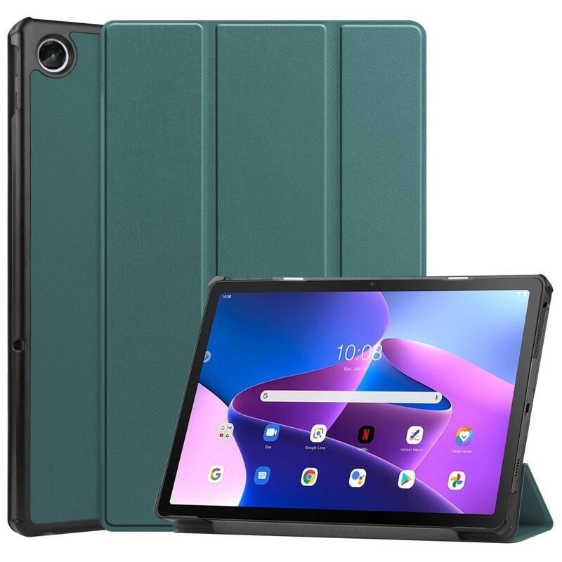 Chytré polohovateľné púzdro na Lenovo Tab M10 Plus (3. Gen) - zelené