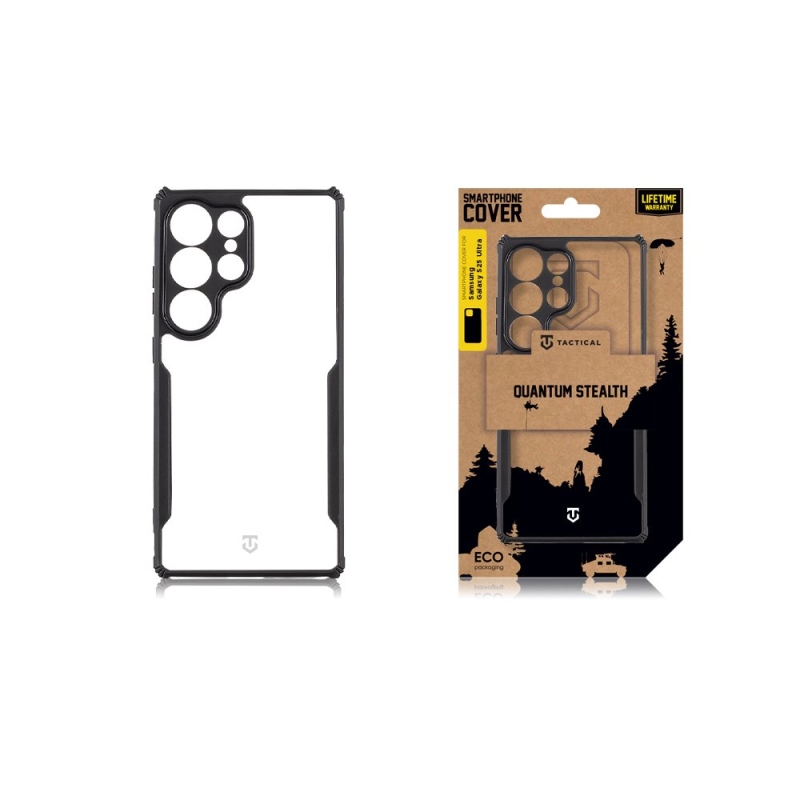 Tactical Quantum Stealth Kryt pre Samsung Galaxy S25 Ultra Clear/Black
