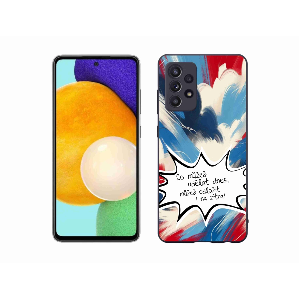 Gélový kryt mmCase na Samsung Galaxy A52s 5G - vtipný text 9 biele pozadie
